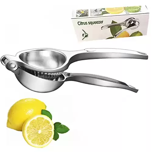 Manual Lime Squeezer, lemon squeezer manual, Stainless Steel Citrus Press citrus squeezer hand press, for Lemon, Citrus, Lime,Orange, Fruit Squeezer For Extracting Juices metal citrus press